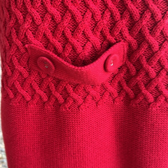 Coldwater Creek size Small red sweater vest zip front. - Picture 6 of 7